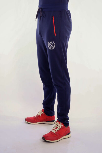 Blue red zipped trouser 1