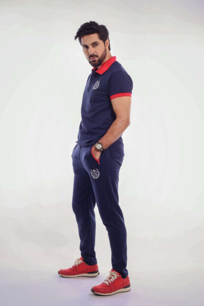 Blue red zipped trouser 2